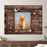 Cadeaux commémoratifs personnalisés avec photo d'animal de compagnie - Cadeaux pour se souvenir d'un animal de compagnie, volets de fenêtre en bois, art mural